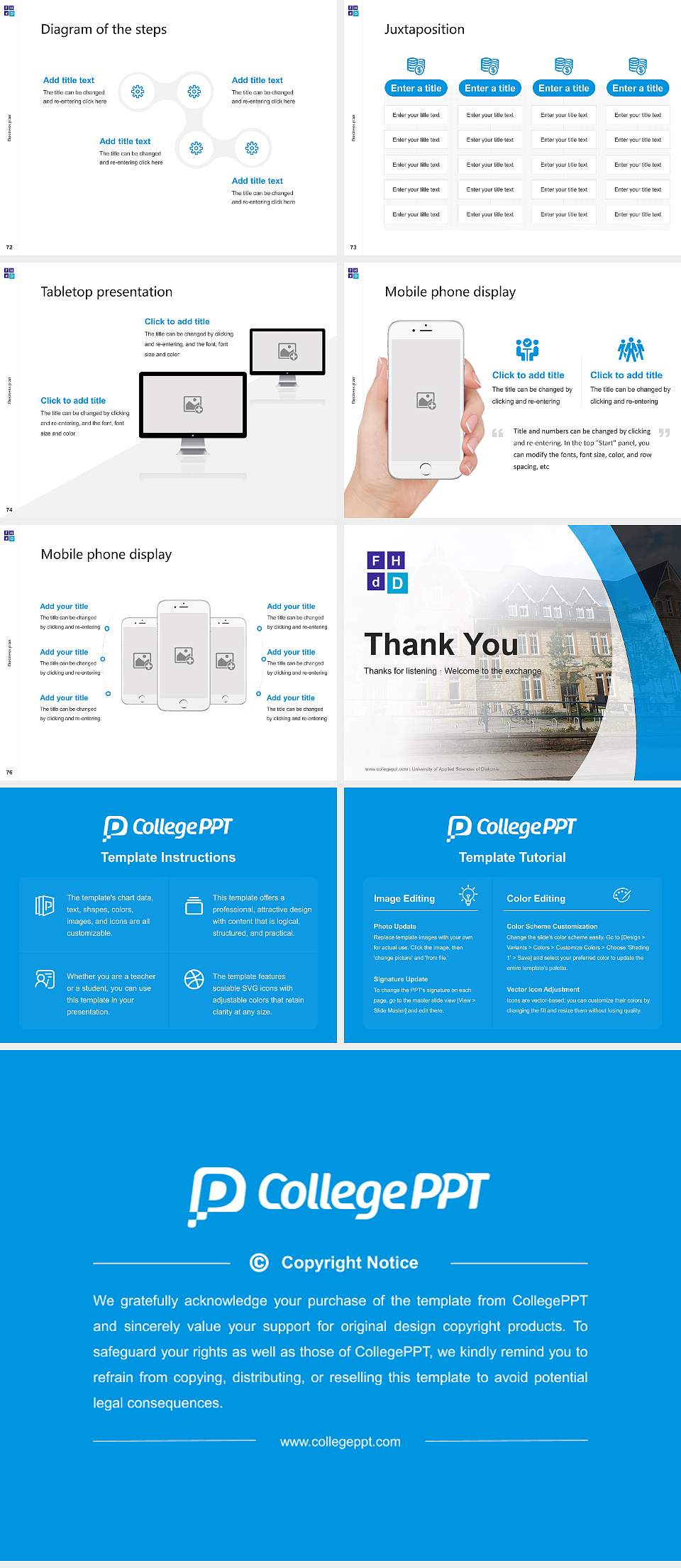 University of Applied Sciences of Diakonie Competition/Entrepreneurship Contest PPT Template4:3 ratio PPT effect preview image9
