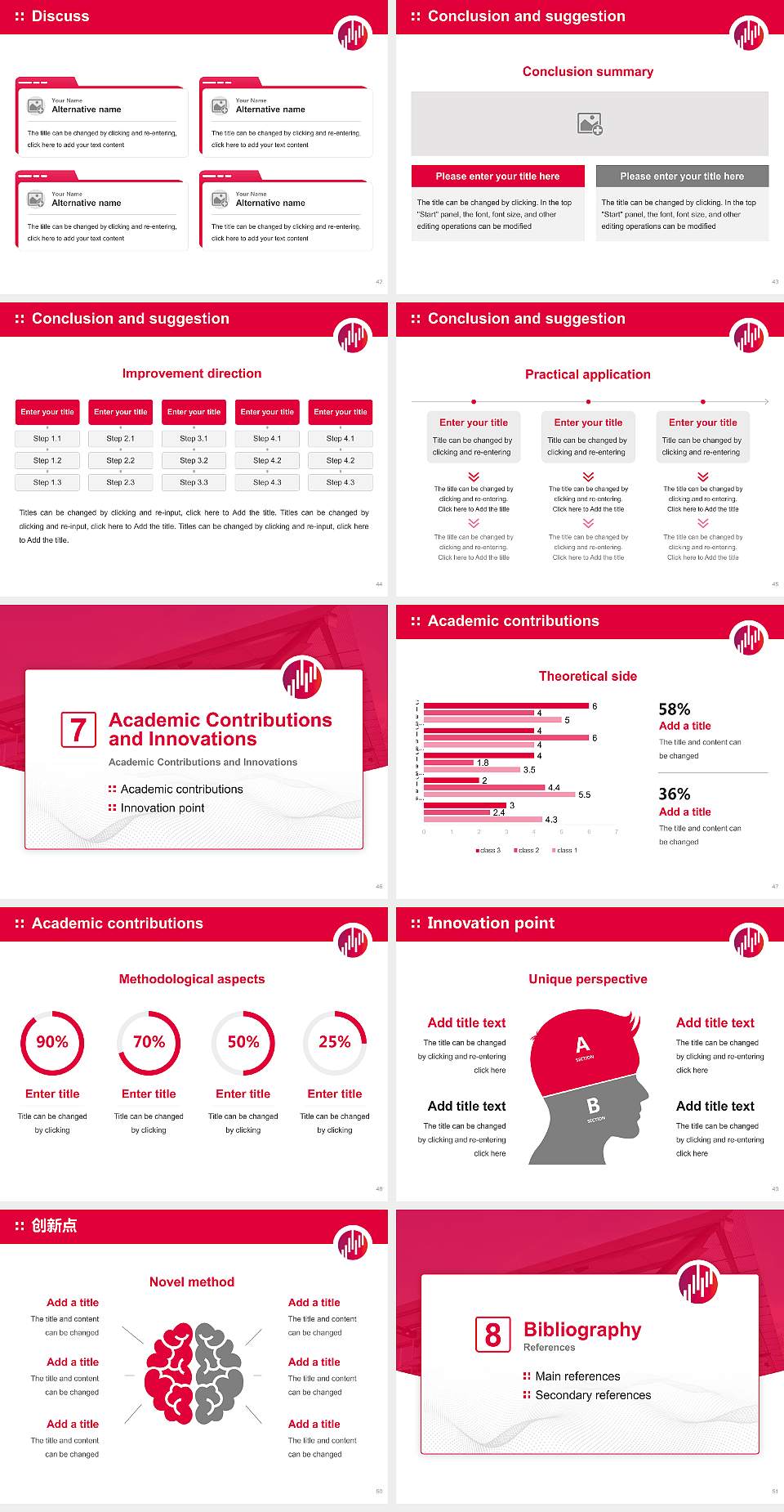 University of Business and Management Mannheim Graduation Thesis Defense PPT Template4:3 ratio PPT effect preview image6