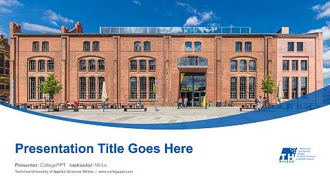 Technical University of Applied Sciences Wildau Course/Courseware Creation PPT Template