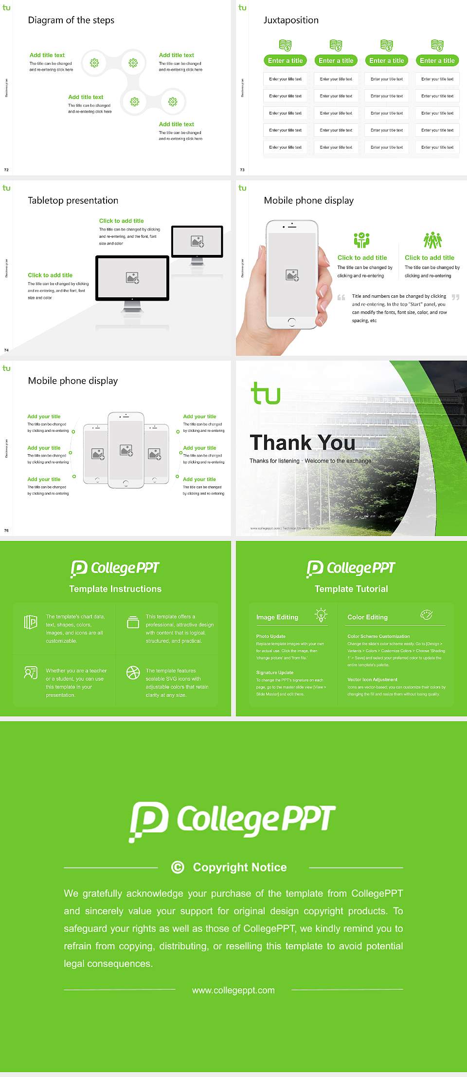 Technical University of Dortmund Competition/Entrepreneurship Contest PPT Template4:3 ratio PPT effect preview image9