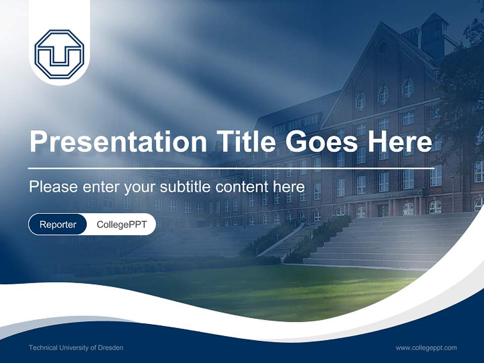 Technical University of Dresden Lecture Sharing and Networking Event PPT Template4:3 ratio PPT effect preview image4