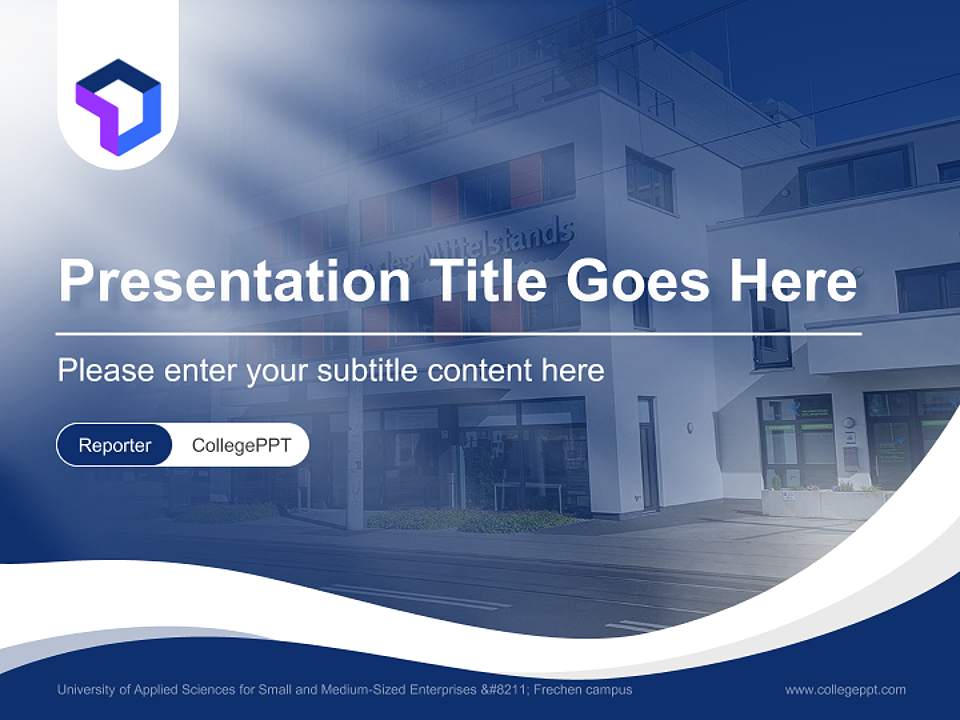 University of Applied Sciences for Small and Medium-Sized Enterprises – Frechen campus Lecture Sharing and Networking Event PPT Template4:3 ratio PPT effect preview image4
