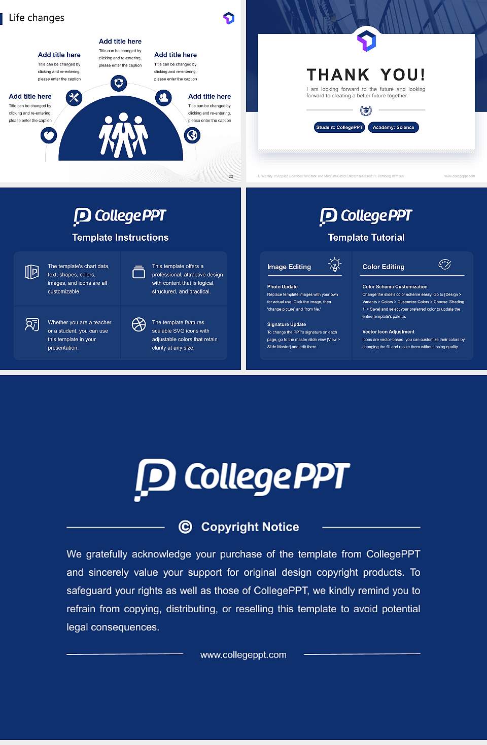 University of Applied Sciences for Small and Medium-Sized Enterprises – Bamberg campus National Scholarship Defense PPT Template4:3 ratio PPT effect preview image4
