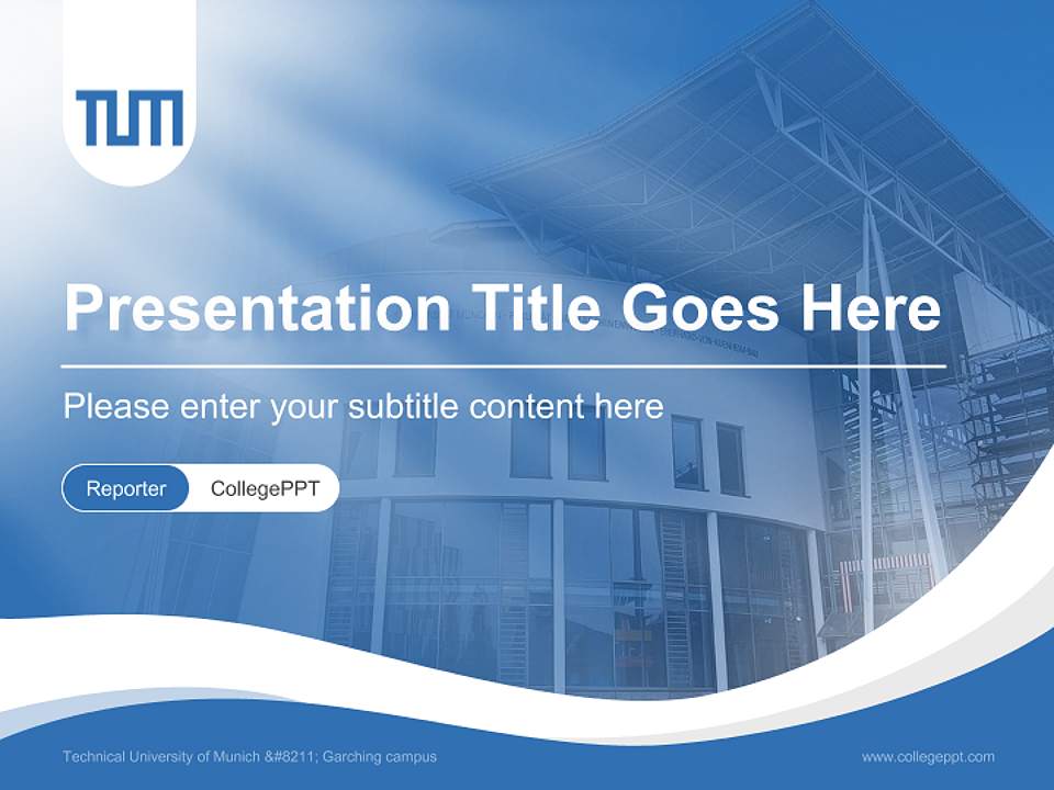 Technical University of Munich – Garching campus Lecture Sharing and Networking Event PPT Template4:3 ratio PPT effect preview image4