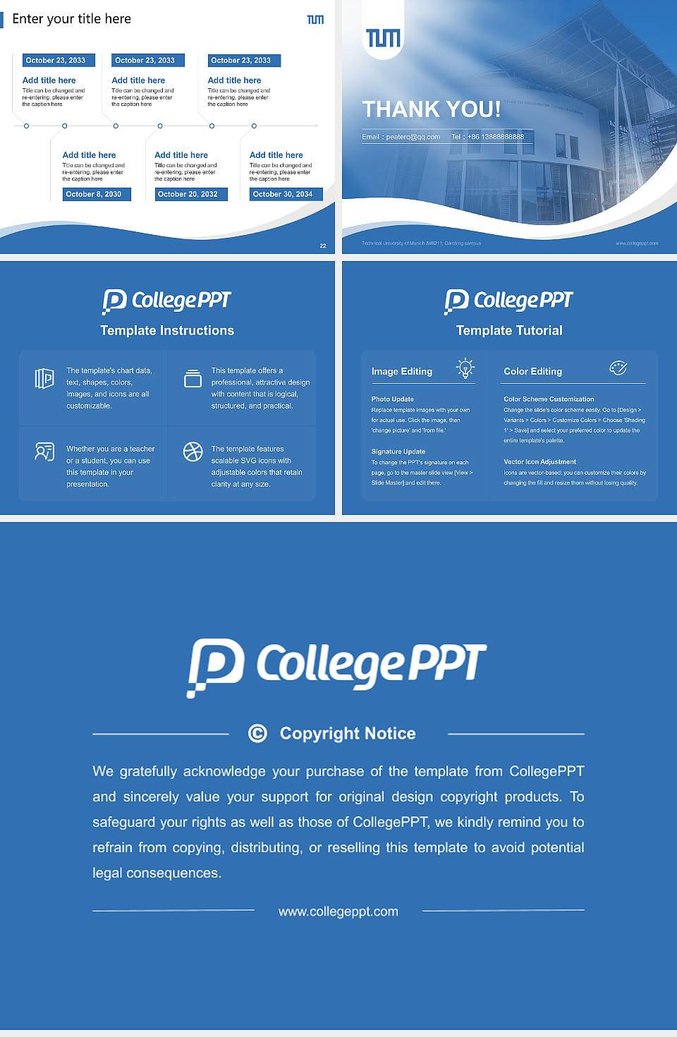 Technical University of Munich – Garching campus Lecture Sharing and Networking Event PPT Template4:3 ratio PPT effect preview image4