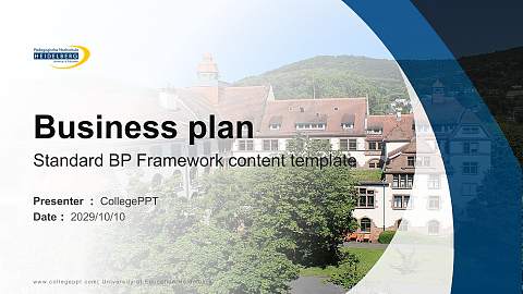 University of Education Heidelberg Competition/Entrepreneurship Contest PPT Template