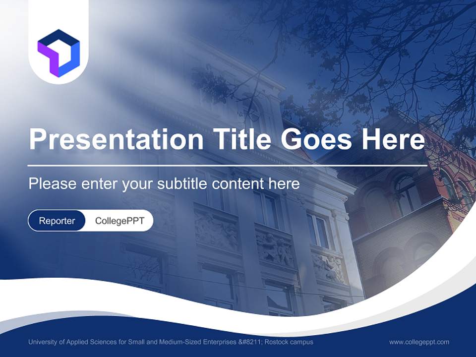 University of Applied Sciences for Small and Medium-Sized Enterprises – Rostock campus Lecture Sharing and Networking Event PPT Template4:3 ratio PPT effect preview image4