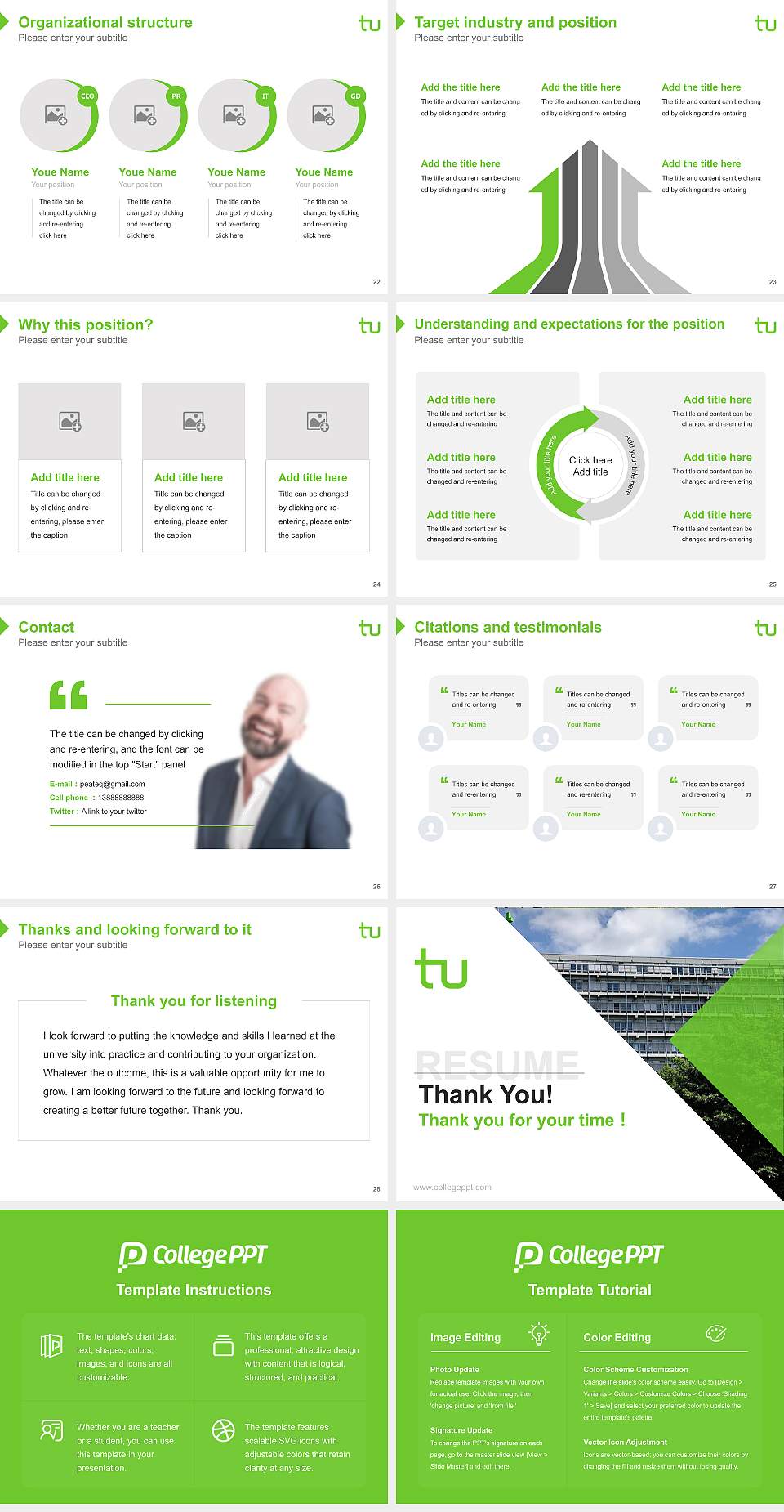 Technical University of Dortmund Resume PPT Template4:3 ratio PPT effect preview image4