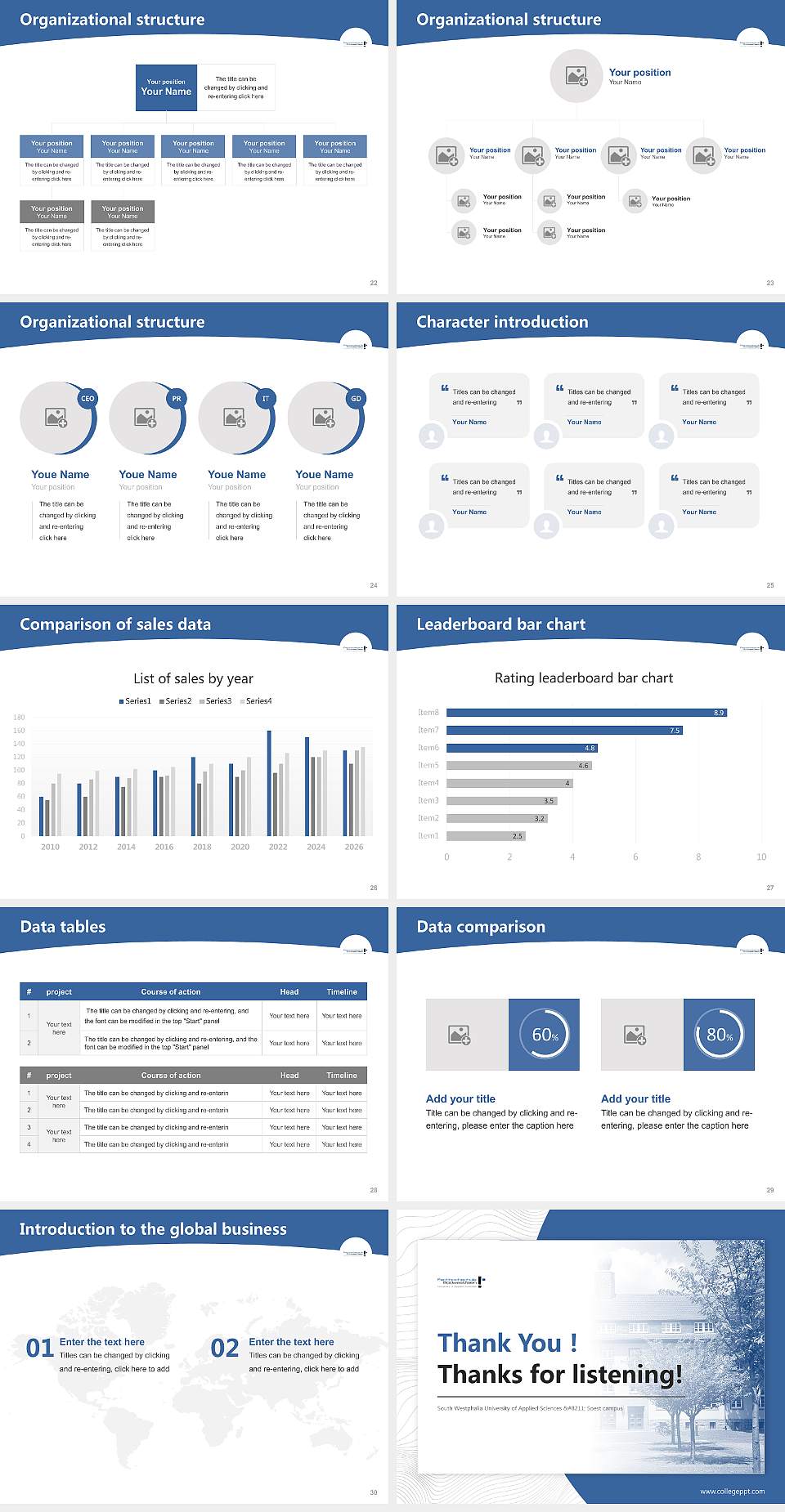 South Westphalia University of Applied Sciences – Soest campus Academic Presentation/Research Findings Report PPT Template4:3 ratio PPT effect preview image4