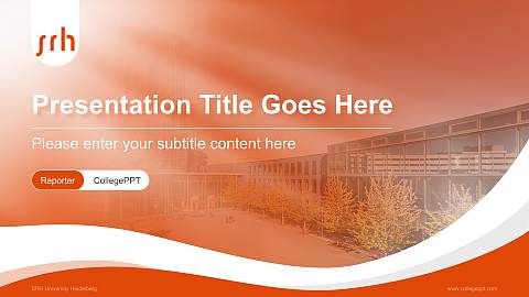 SRH University Heidelberg Lecture Sharing and Networking Event PPT Template
