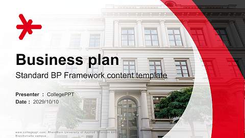 RheinMain University of Applied Sciences – Bleichstraße campus Competition/Entrepreneurship Contest PPT Template