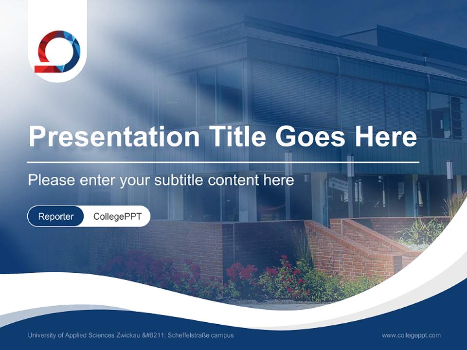 University of Applied Sciences Zwickau – Scheffelstraße campus Lecture Sharing and Networking Event PPT Template4:3 ratio PPT effect preview image4