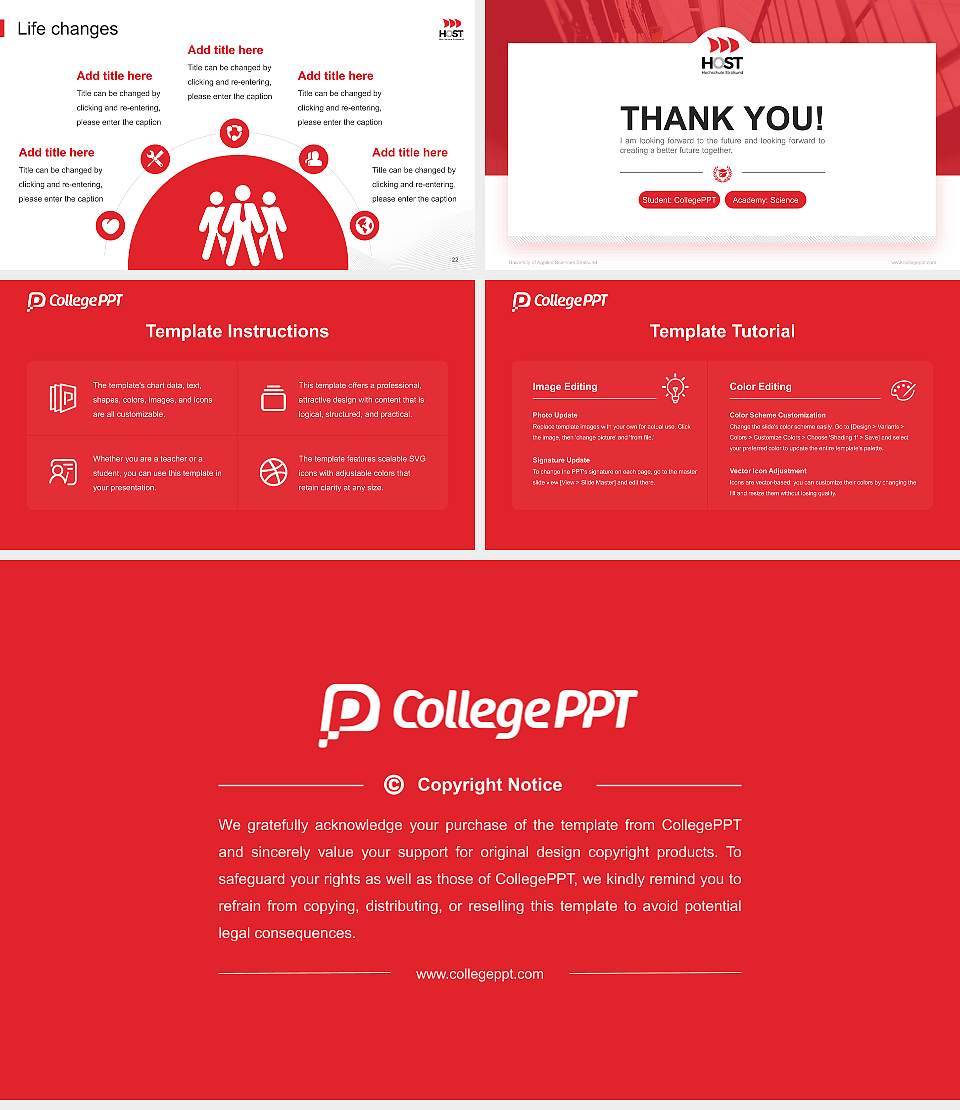 University of Applied Sciences Stralsund National Scholarship Defense PPT Template16:9 ratio PPT effect preview image4