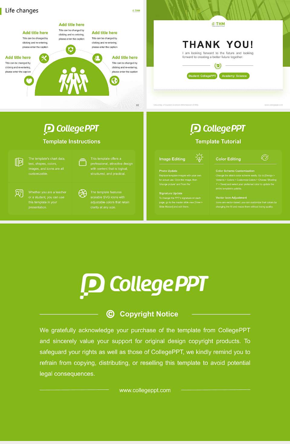 University of Applied Sciences Mittelhessen (THM) National Scholarship Defense PPT Template4:3 ratio PPT effect preview image4