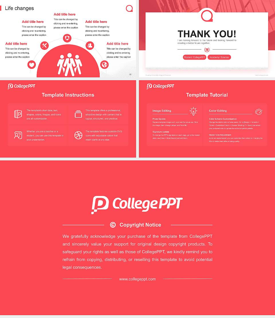 Quadriga University of Applied Sciences National Scholarship Defense PPT Template16:9 ratio PPT effect preview image4