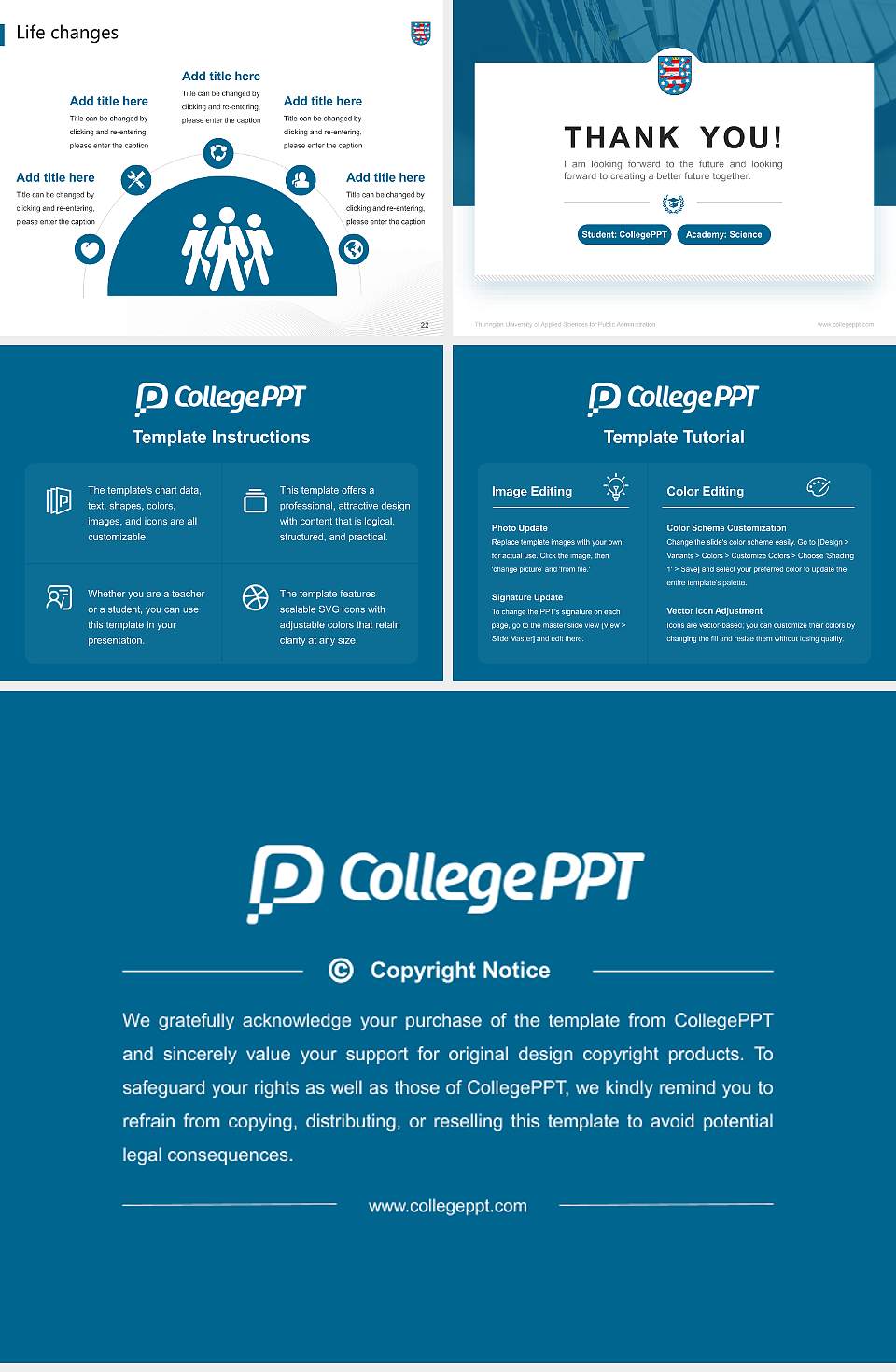 Thuringian University of Applied Sciences for Public Administration National Scholarship Defense PPT Template4:3 ratio PPT effect preview image4