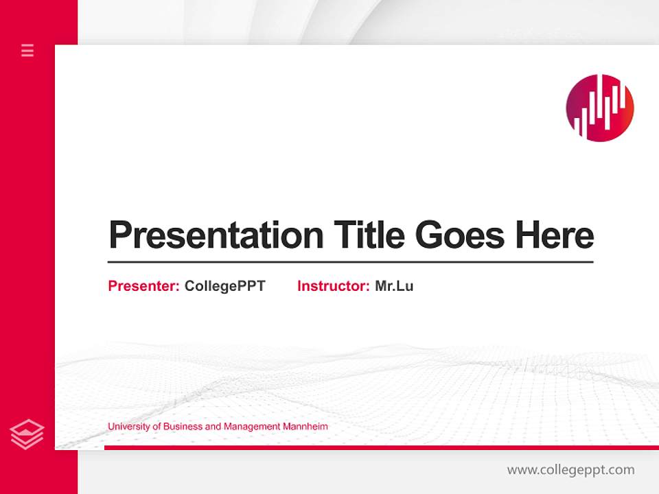 University of Business and Management Mannheim Thesis Proposal/Graduation Defense PPT Template4:3 ratio PPT effect preview image5