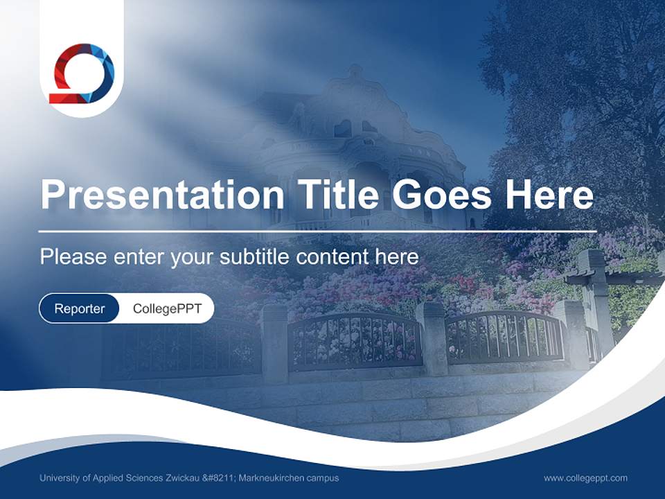 University of Applied Sciences Zwickau – Markneukirchen campus Lecture Sharing and Networking Event PPT Template4:3 ratio PPT effect preview image4