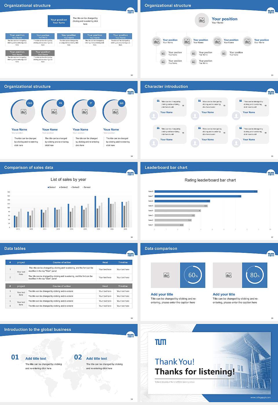 Technical University of Munich – Garching campus Academic Presentation/Research Findings Report PPT Template16:9 ratio PPT effect preview image4