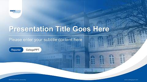 RWTH Aachen University Lecture Sharing and Networking Event PPT Template