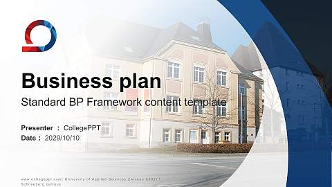 University of Applied Sciences Zwickau – Schneeberg campus Competition/Entrepreneurship Contest PPT Template