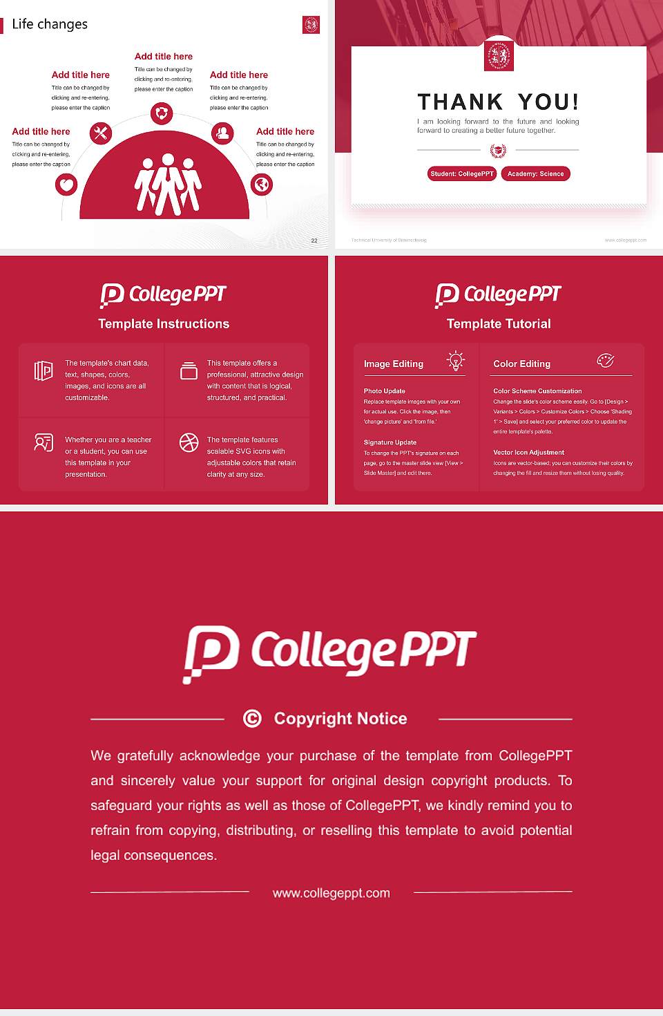Technical University of Braunschweig National Scholarship Defense PPT Template4:3 ratio PPT effect preview image4