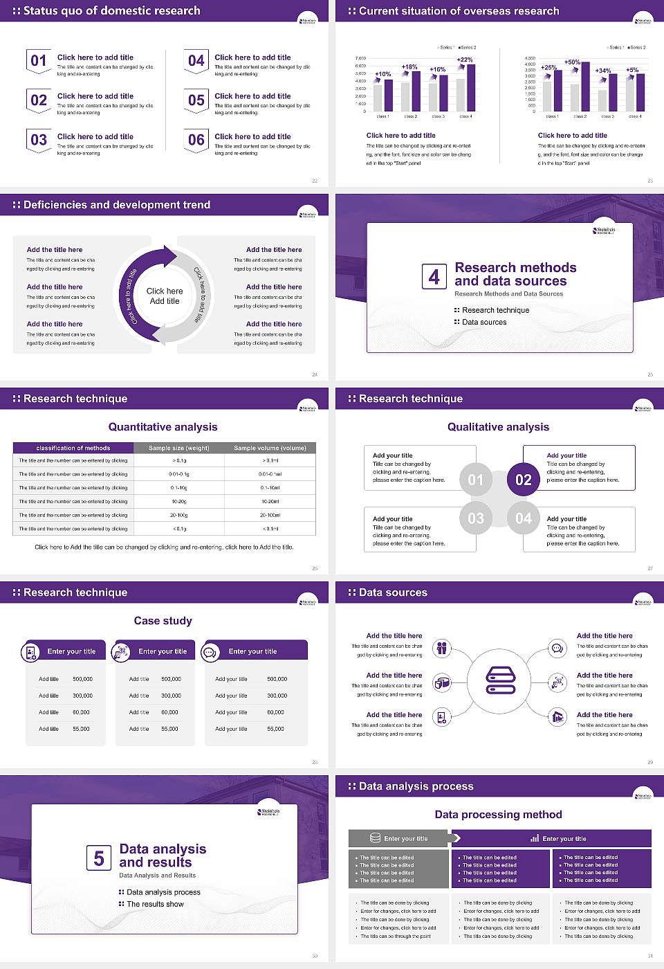 Steinbeis University Graduation Thesis Defense PPT Template16:9 ratio PPT effect preview image4