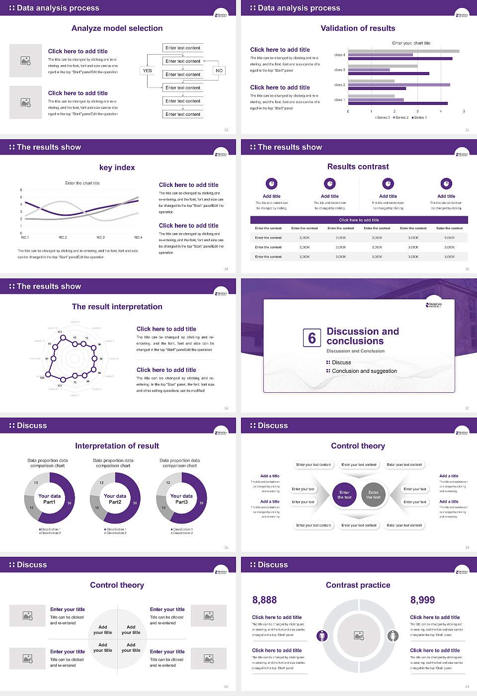 Steinbeis University Graduation Thesis Defense PPT Template16:9 ratio PPT effect preview image5