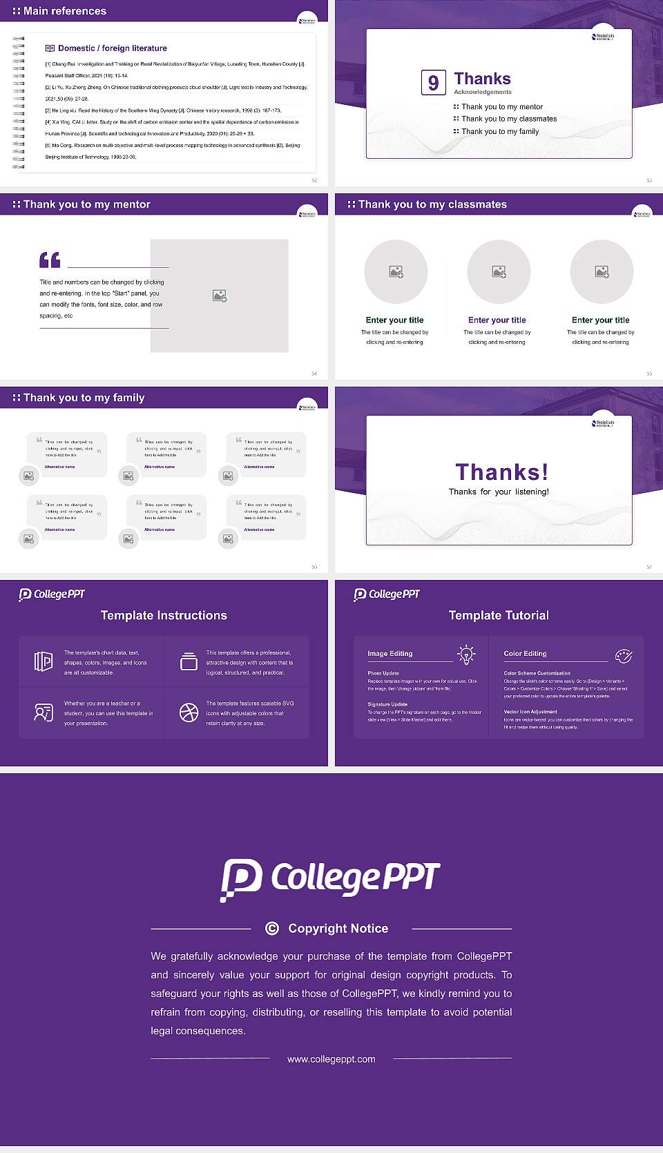 Steinbeis University Graduation Thesis Defense PPT Template16:9 ratio PPT effect preview image7