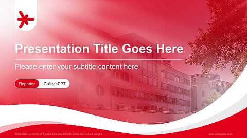 RheinMain University of Applied Sciences – Unter den Eichen campus Lecture Sharing and Networking Event PPT Template