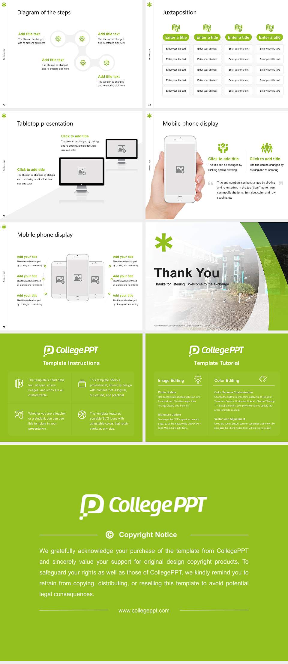 University of Communication and Design Competition/Entrepreneurship Contest PPT Template4:3 ratio PPT effect preview image9