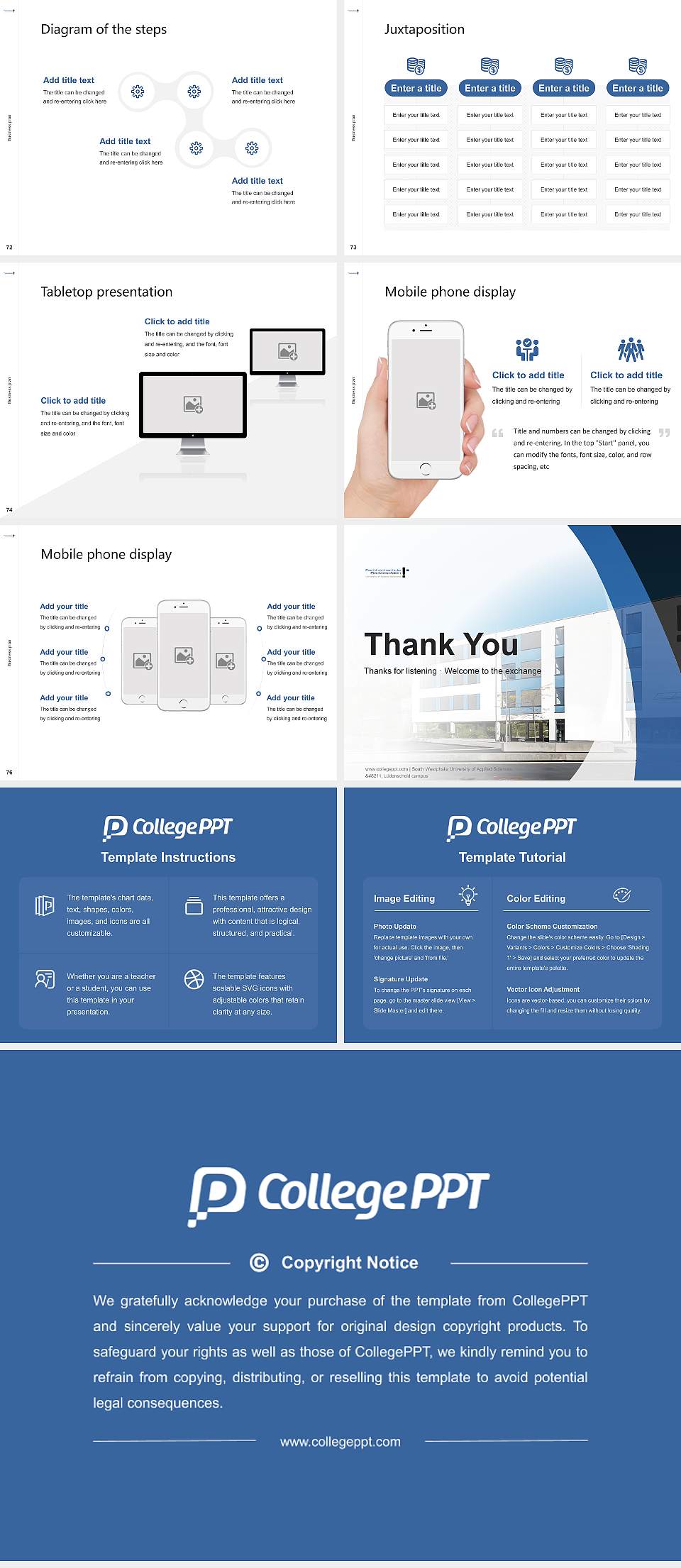 South Westphalia University of Applied Sciences – Lüdenscheid campus Competition/Entrepreneurship Contest PPT Template4:3 ratio PPT effect preview image9