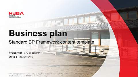 University of Applied Labour Studies of the Federal Employment Agency – Schwerin campus Competition/Entrepreneurship Contest PPT Template