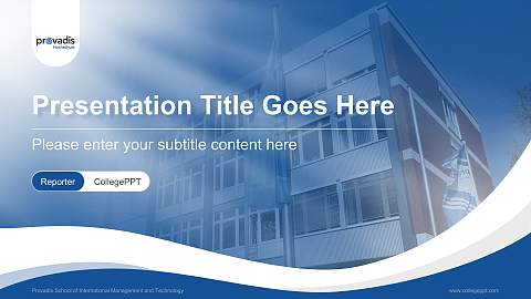 Provadis School of International Management and Technology Lecture Sharing and Networking Event PPT Template