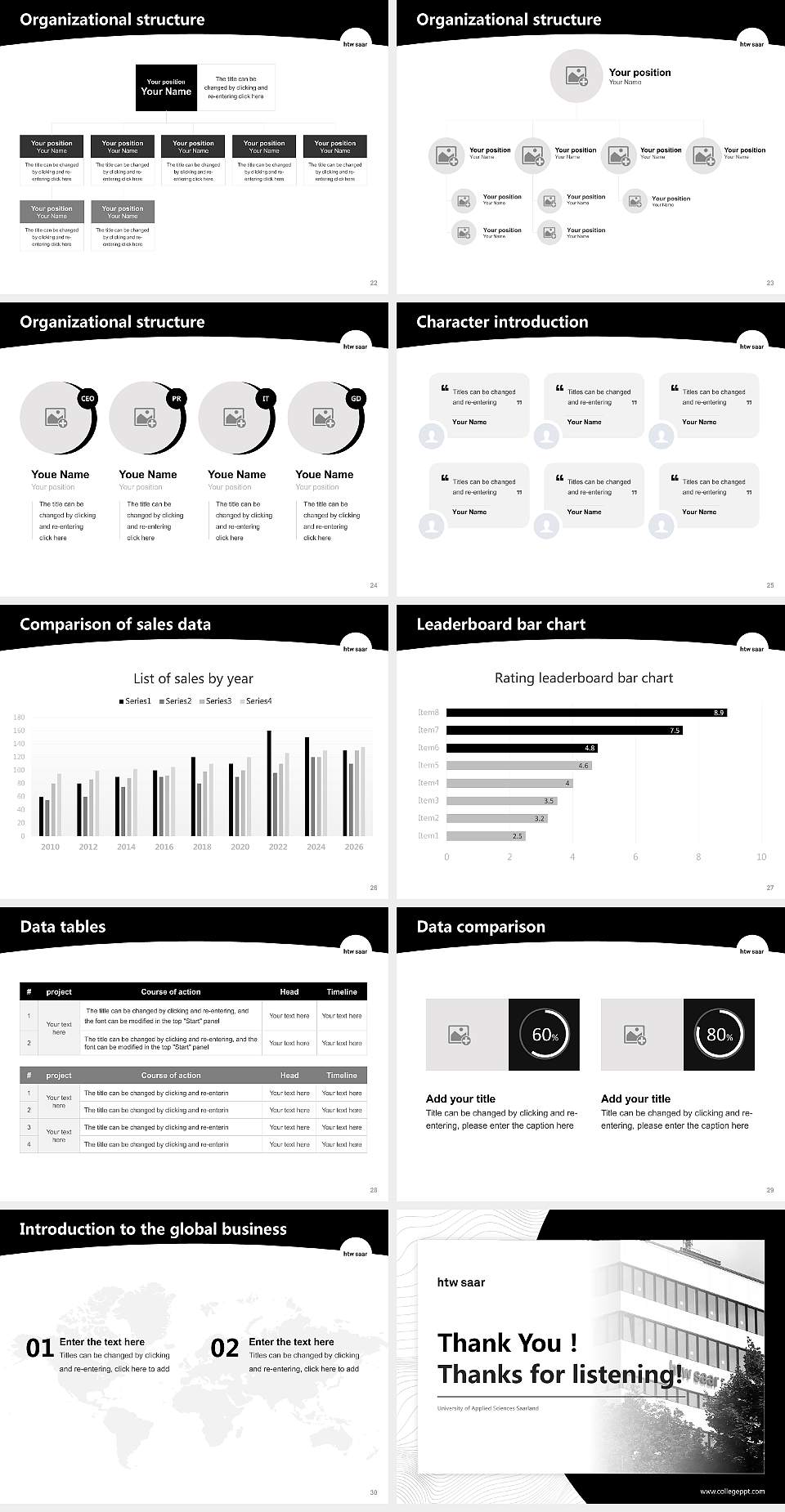 University of Applied Sciences Saarland Academic Presentation/Research Findings Report PPT Template4:3 ratio PPT effect preview image4