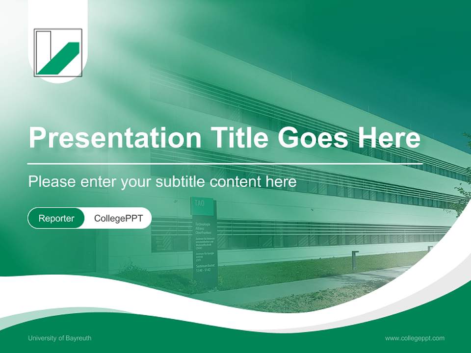 University of Bayreuth Lecture Sharing and Networking Event PPT Template4:3 ratio PPT effect preview image4