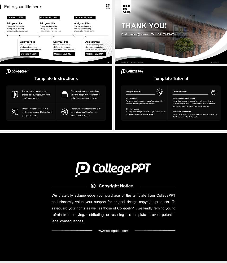 University of Fine Arts Essen (HBK Essen) Lecture Sharing and Networking Event PPT Template16:9 ratio PPT effect preview image4