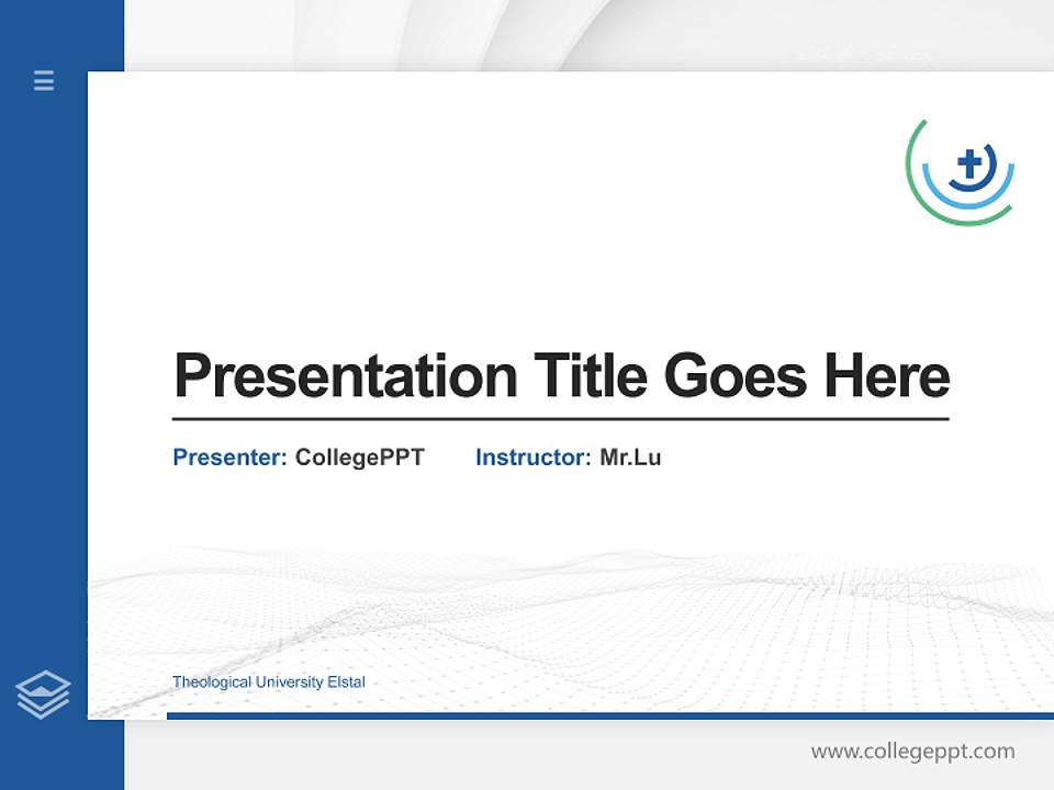 Theological University Elstal Thesis Proposal/Graduation Defense PPT Template4:3 ratio PPT effect preview image5