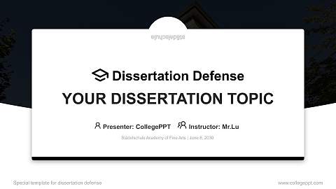 Städelschule Academy of Fine Arts Graduation Thesis Defense PPT Template