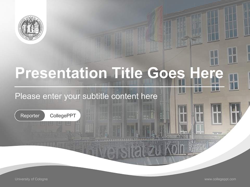 University of Cologne Lecture Sharing and Networking Event PPT Template4:3 ratio PPT effect preview image4