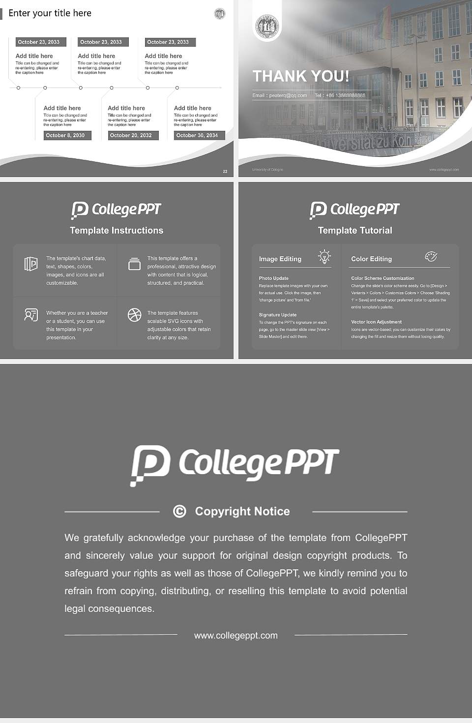 University of Cologne Lecture Sharing and Networking Event PPT Template4:3 ratio PPT effect preview image4