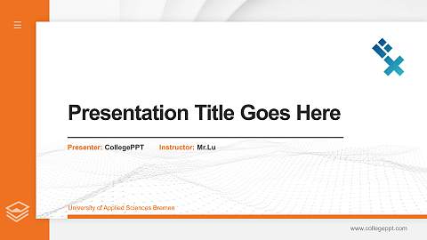 University of Applied Sciences Bremen Thesis Proposal/Graduation Defense PPT Template