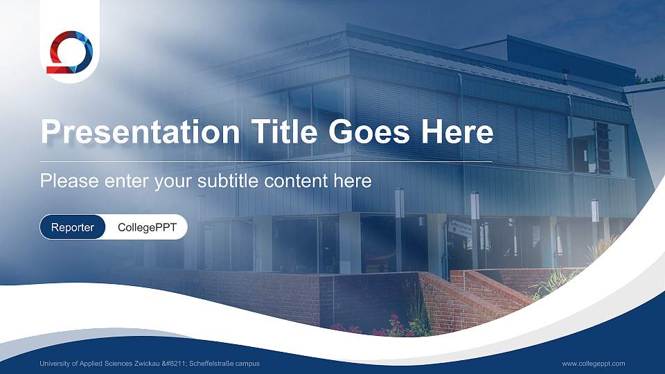 University of Applied Sciences Zwickau – Scheffelstraße campus Lecture Sharing and Networking Event PPT Template16:9 ratio PPT effect preview image1
