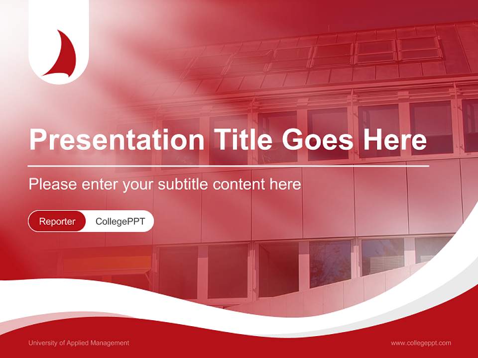 University of Applied Management Lecture Sharing and Networking Event PPT Template4:3 ratio PPT effect preview image4