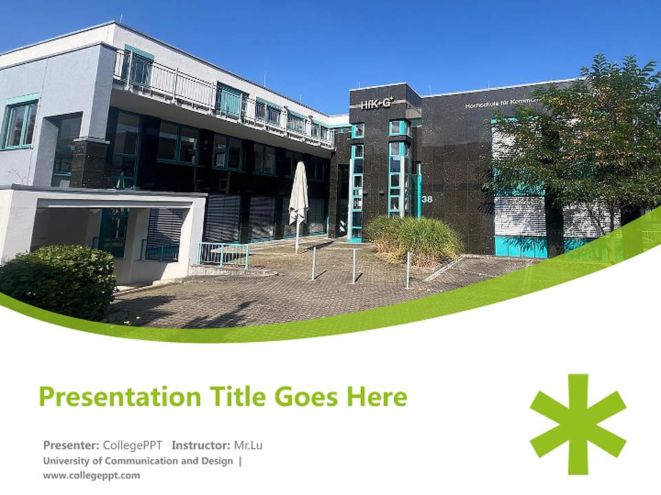 University of Communication and Design Course/Courseware Creation PPT Template4:3 ratio PPT effect preview image5