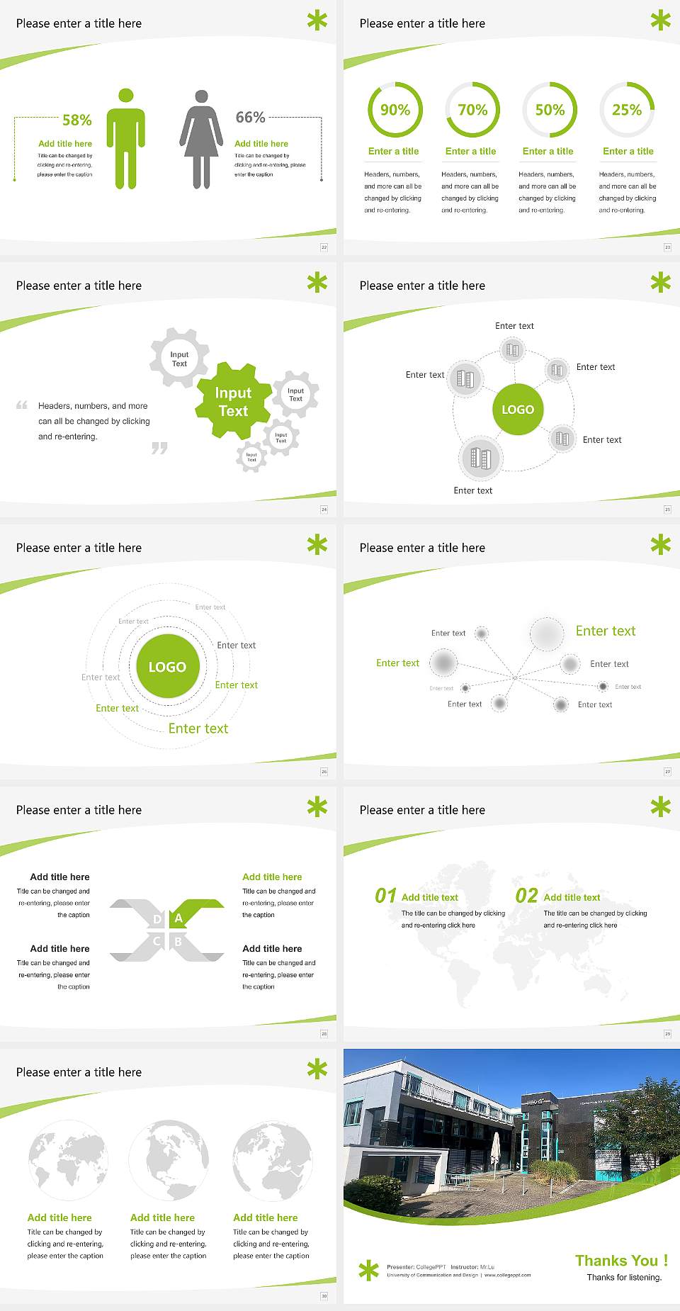 University of Communication and Design Course/Courseware Creation PPT Template4:3 ratio PPT effect preview image4