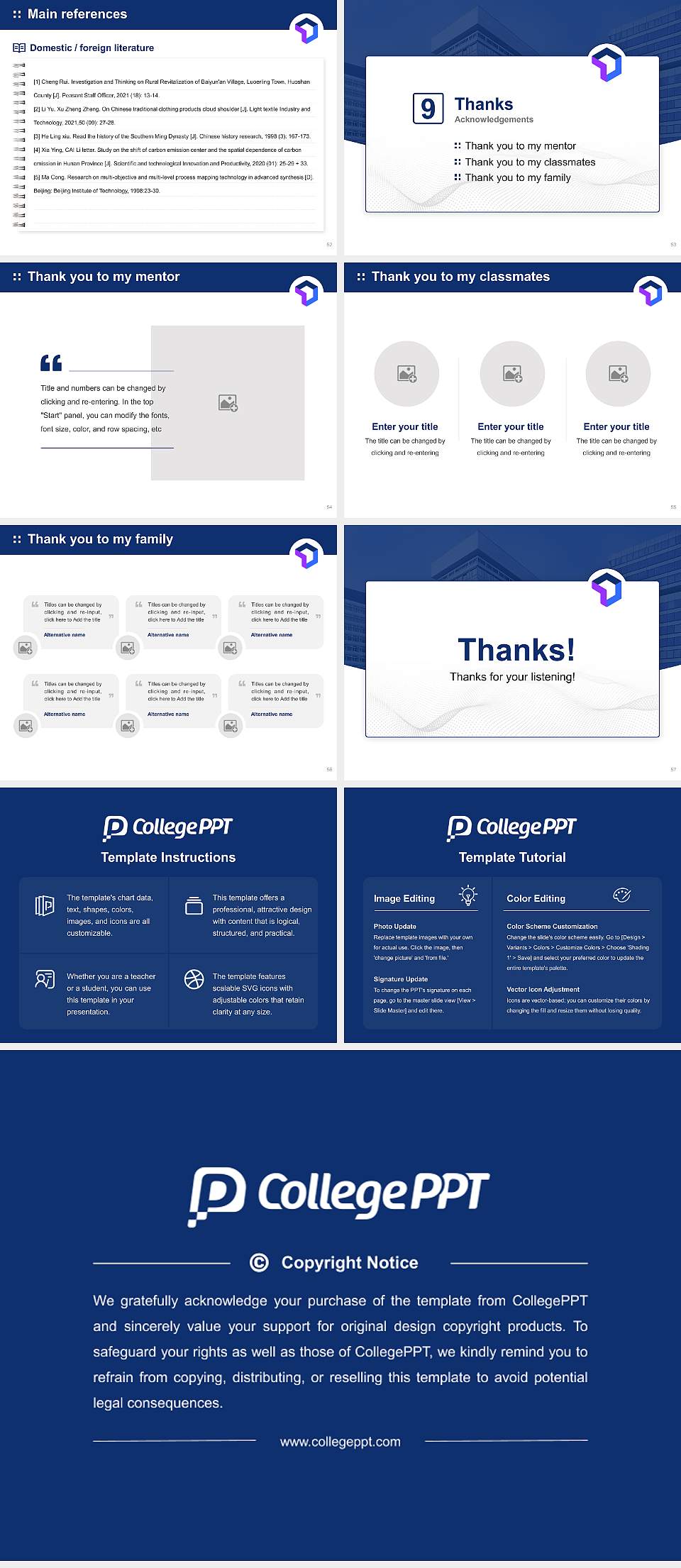 University of Applied Sciences for Small and Medium-Sized Enterprises – Berlin campus Graduation Thesis Defense PPT Template4:3 ratio PPT effect preview image7