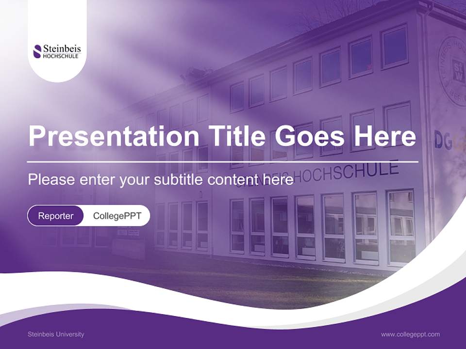 Steinbeis University Lecture Sharing and Networking Event PPT Template4:3 ratio PPT effect preview image4