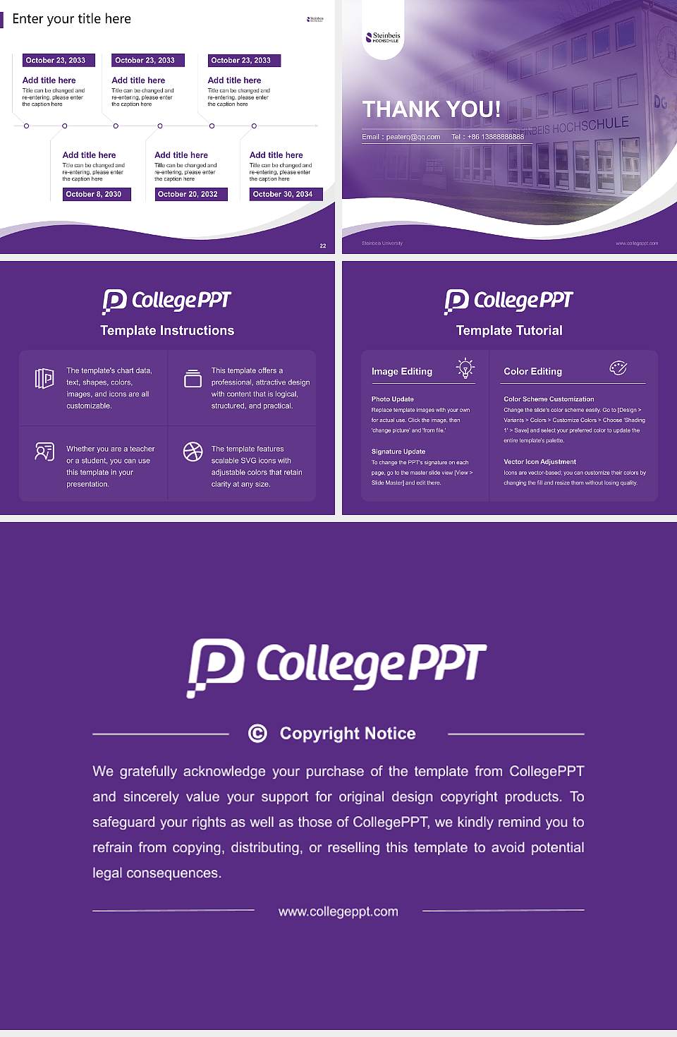 Steinbeis University Lecture Sharing and Networking Event PPT Template4:3 ratio PPT effect preview image4