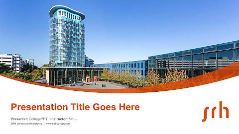 SRH University Heidelberg Course/Courseware Creation PPT Template